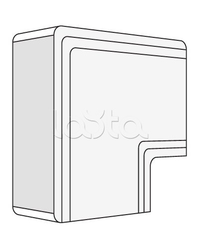 Угол плоский NPAN 120x60 мм DKC 01746 в Махачкале Аксессуары для кабель-канала Pintop.ru