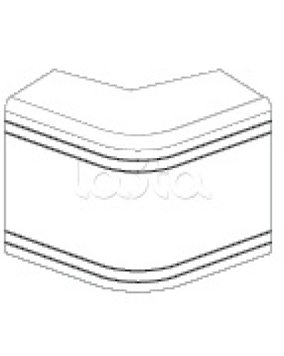 Угол внешний неизменяемый (90°) NEA 80х40 мм DKC 01808 в Махачкале Аксессуары для кабель-канала Pintop.ru