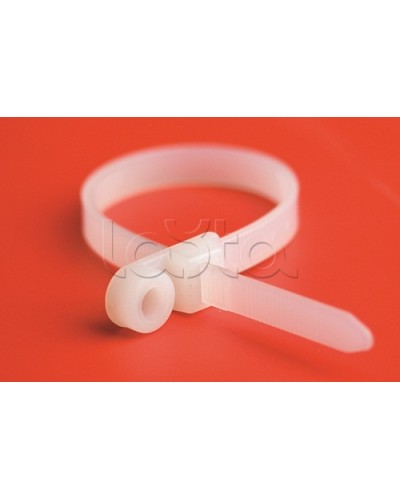 Хомут P6.6 с основанием, белый, 4,8x200 DKC 252205-M в Махачкале Стяжки-хомуты Pintop.ru