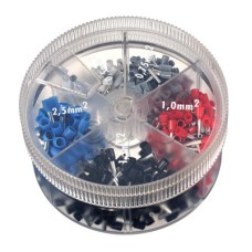 Контейнер наконечников-гильз с изолир.фланцем 0,50 кв.мм белый 1 упаковка - 1000 шт DKC 2ARTD10050