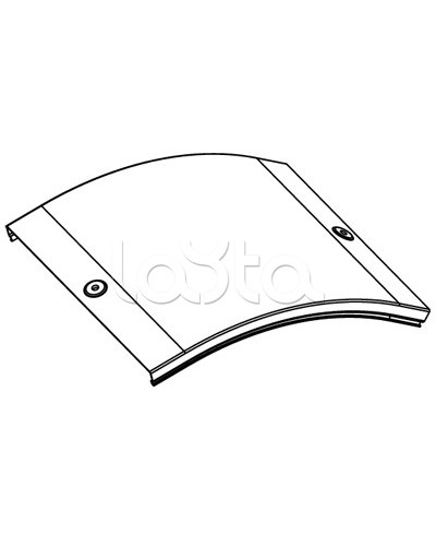 Крышка CD 45 на угол вертикальный внешн. 45° осн. 200 DKC 38264 в Махачкале Аксессуары для лотков Pintop.ru