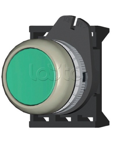 Кнопка плоская прозрачная с фиксацией, зеленая DKC ABDLM2 в Махачкале Аксессуары для стоек и шкафов Pintop.ru