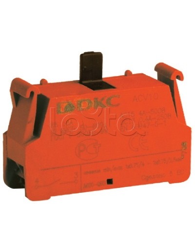Блок контактный с клеммным безвинтовым зажимом, нормально-открытый DKC ACV10 в Махачкале Клеммные колодки Pintop.ru