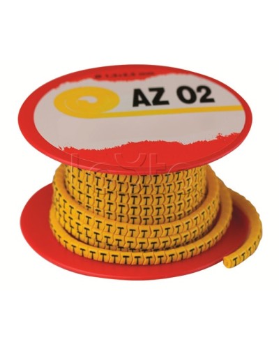 Колечко маркировочное A, 1,3-2,5мм. черное на желтом DKC AZO2AABY в Махачкале Крепежные изделия Pintop.ru