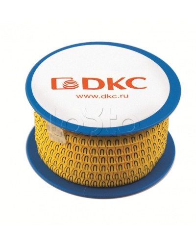 Колечко маркировочное 1, 2.5-4мм. черное на желтом DKC AZO301BY в Махачкале Аксессуары для лотков Pintop.ru