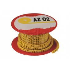 Колечко маркировочное 2, 2.5-4мм. черное на желтом DKC AZO302BY