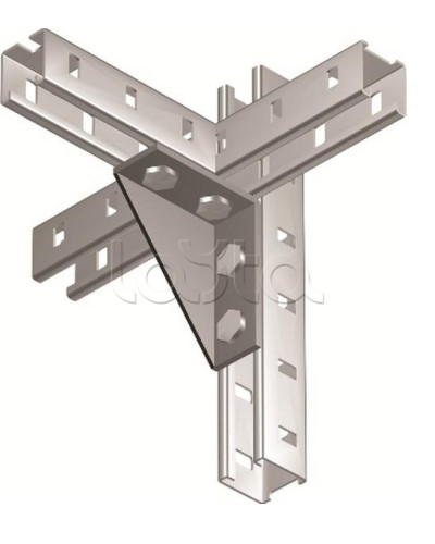 Уголок двойной усиленный левый, горячеоцинкованный DKC BMC1022HDZ в Махачкале Аксессуары для лотков Pintop.ru