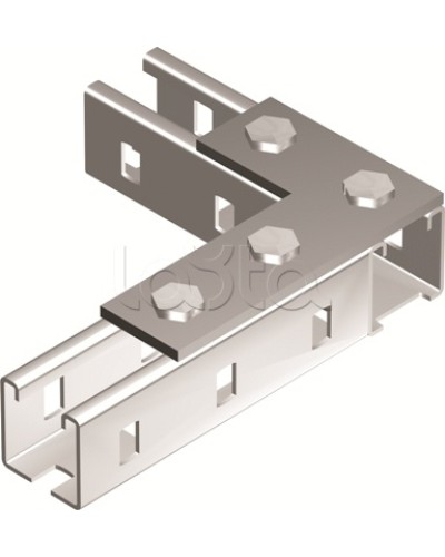 Пластина соединительная L-обр., длина 90х140 мм, 4отв., горячеоцинкованная DKC BMD1022HDZ в Махачкале Аксессуары для лотков Pintop.ru