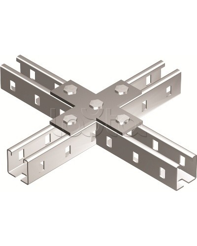 Пластина соединительная Х-обр., горячеоцинкованная DKC BMD1041HDZ в Махачкале Аксессуары для лотков Pintop.ru