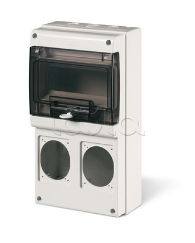 Корпус на 8 модулей и 2 поста с основанием 70х87 мм. Тип M340 DKC DIS6722300 в Махачкале Аксессуары для стоек и шкафов Pintop.ru