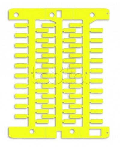 Маркировка для провода, жесткая, для трубочек. 4х12мм. Желтая DKC NUT12Y в Махачкале Крепежные изделия Pintop.ru
