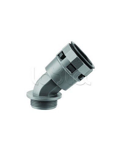 Муфта 45 грд. труба-коробка DN 12 мм, М16х1,5, полиамид, цвет черный DKC PAL12M16N в Махачкале Повороты, муфты, тройники Pintop.ru