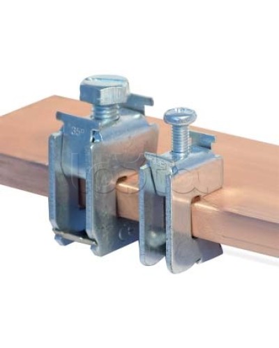 Шинная клемма для кабеля, сечение шины 10 мм, кабель 35-70 мм DKC R5BC1070 в Махачкале Крепежные изделия Pintop.ru