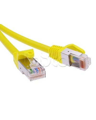 Патч-корд экранированный CAT5E F/UTP 4х2, LSZH, желтый, 0.5м DKC RN5EFU4505YL в Махачкале Патчкорды (медные) Pintop.ru