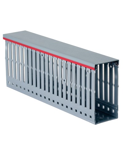 Короб перфорированный, серый RL12 25x80 мм DKC 00146RL в Махачкале Кабельные лотки Pintop.ru