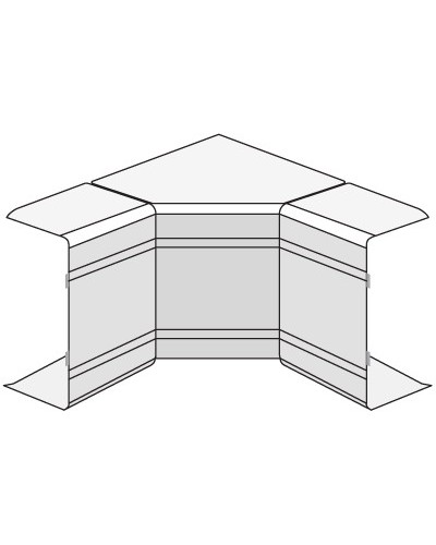 Угол внутренний изменяемый (70-120°) NIAV 200x60 мм DKC 01732 в Махачкале Аксессуары для кабель-канала Pintop.ru