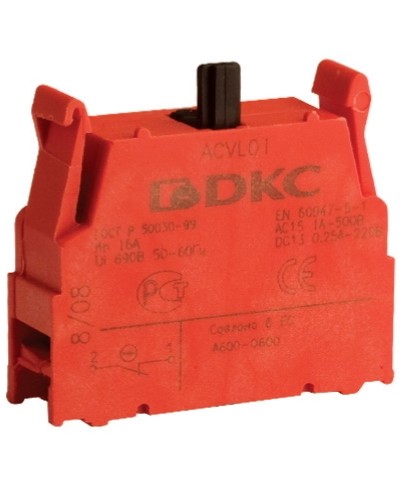 Блок контактный с клеммными зажимами (нормально-замкнутый) DKC ACVL01 в Махачкале Клеммные колодки Pintop.ru