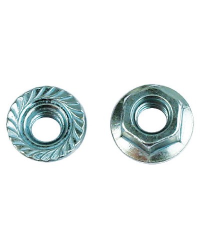 Гайка с насечкой, препятствующей откручиванию М6 нержавеющая сталь DKC CM100600INOX в Махачкале Крепеж Pintop.ru