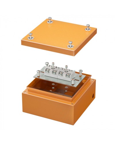 Коробка стальная FS с гладкими стенками и клеммниками IP66,150х150х80мм DKC (FSK30410) в Махачкале Распределительные коробки Pintop.ru