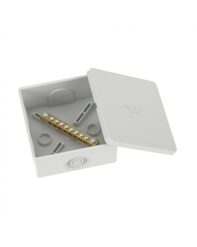 Коробка уравнивания потенциалов, 8 зажимов, 6 вводов д.20мм, 80х80х40мм, IP44 DKC (NE3108) в Махачкале Распределительные коробки Pintop.ru