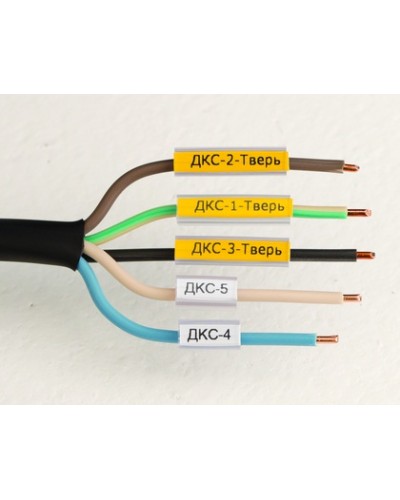 Маркировка для провода, гибкая, для трубочек. 4х12мм. Белая DKC NUTFL12 в Махачкале Держатели, клипсы, скобы Pintop.ru