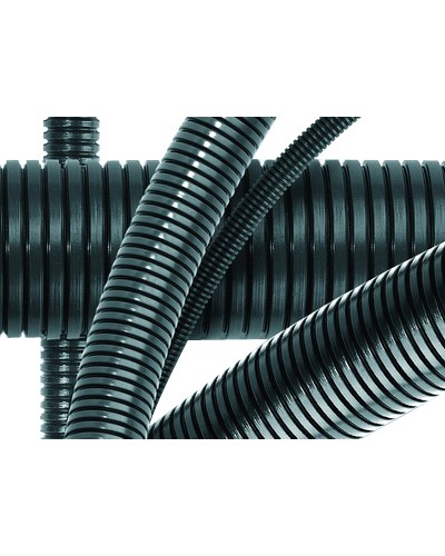 Труба гофрированная DN36мм, ПВ-0, D вн 36,3 мм, D нар 42,5 мм, полиамид 6, без протяжки DKC PA603643F0 в Махачкале Труба гофрированная Pintop.ru