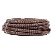 Труба гофр. ПВХ с протяжкой d25 мм (25 м) темное дерево EKF-Plast (tg-z-25d)