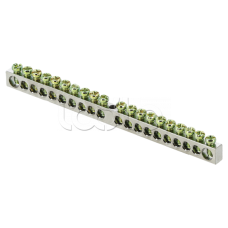 Шина PEN "ноль-земля" (6x9мм) 20 отв. цинк крепеж по центру EKF PROxima (sn1-63-20)