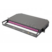 Панель оптическая 19'', 1U, укомплек. 24 х duplex LC OM4Eurolan (47C-24-40-2L-24-11BL)