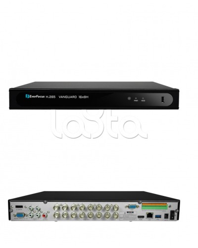 Видеорегистратор 16-канальный EverFocus VANGUARD II 16x8H в Махачкале Видеорегистраторы гибридные Pintop.ru