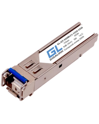 Модуль SFP WDM Gigalink GL-OT-SG08LC1-1310-1550-D GL-10TLC-D в Махачкале Модули SFP/XFP/GBIC Pintop.ru