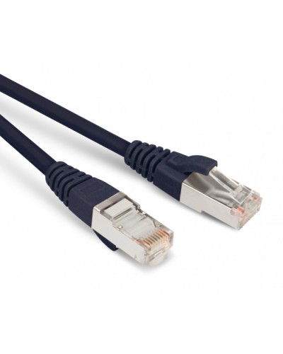 Патч-корд экранированный Hyperline PC-LPM-STP-RJ45-RJ45-C5e-3M-LSZH-BK в Махачкале Патчкорды (медные) Pintop.ru