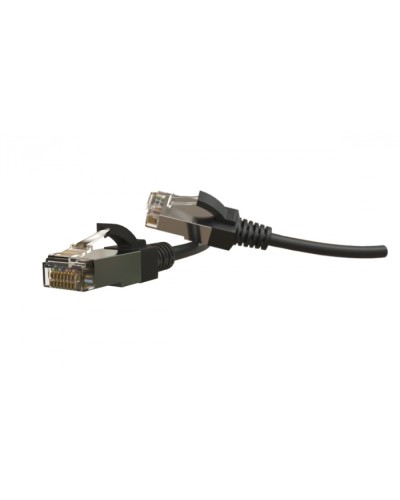 Патч-корд S/FTP Hyperline (PC-LPT-SFTP-RJ45-RJ45-C6-1.5M-LSZH-BK) в Махачкале Патчкорды (медные) Pintop.ru