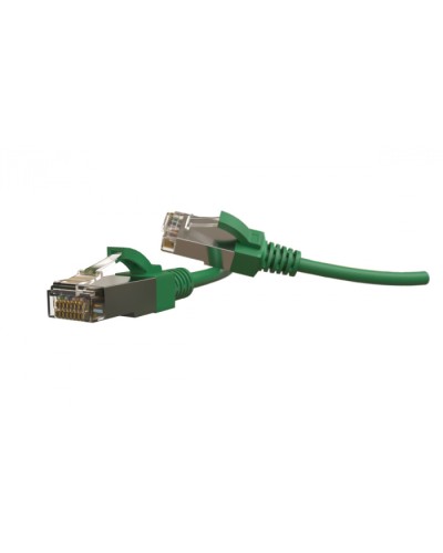Патч-корд S/FTP Hyperline (PC-LPT-SFTP-RJ45-RJ45-C6-1M-LSZH-GN) в Махачкале Патчкорды (медные) Pintop.ru