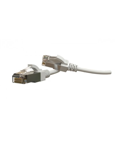 Патч-корд S/FTP Hyperline (PC-LPT-SFTP-RJ45-RJ45-C6-1M-LSZH-WH) в Махачкале Патчкорды (медные) Pintop.ru