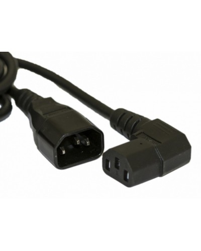 Кабель питания монитор-компьютер Hyperline PWC-IEC13A-IEC14-1.0-BK в Махачкале Аксессуары для стоек и шкафов Pintop.ru