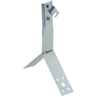 Держатель проводника круглого 6-10мм винтовой для конька h=80мм оцинкованная сталь IEK (ZDP80-11-4-16-80)