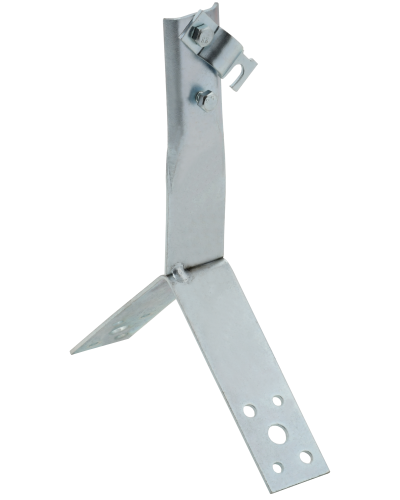 Держатель проводника круглого 6-10мм винтовой для конька h=80мм оцинкованная сталь IEK (ZDP80-11-4-16-80) в Махачкале Крепеж Pintop.ru