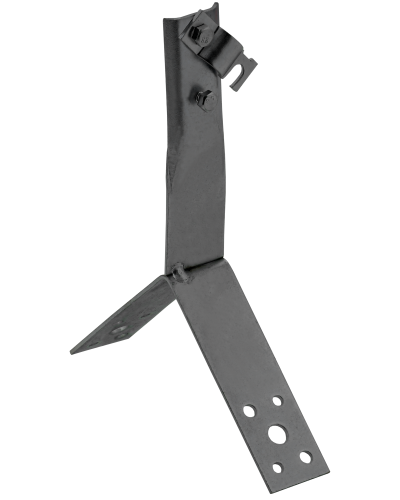 Держатель проводника круглого 6-10мм винтовой для конька h=80мм оцинкованная сталь TD IEK (ZDP80-13-4-16-80) в Махачкале Крепеж Pintop.ru