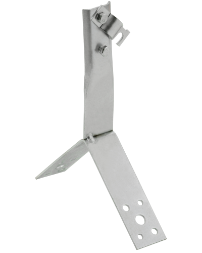 Держатель проводника круглого 6-10мм винтовой для конька h=80мм нержавеющая сталь IEK (ZDP80-20-4-16-80) в Махачкале Крепеж Pintop.ru