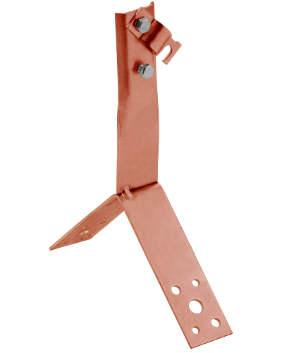 Держатель проводника круглого 6-10мм винтовой для конька h=80мм медь IEK (ZDP80-50-4-16-80) в Махачкале Крепеж Pintop.ru