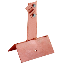 Держатель проводника круглого 6-10мм винтовой для конька широкого h=100мм медь IEK (ZDP81-50-4-16-100)