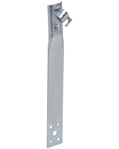 Держатель проводника круглого 6-10мм винтовой прямой h=80мм оцинкованная сталь HDZ IEK (ZDP86-14-1-16-80) в Махачкале Крепеж Pintop.ru