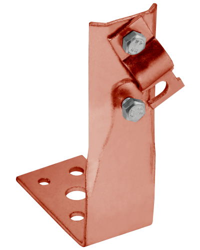 Держатель проводника круглого 6-10мм винтовой угловой h=60мм медь IEK (ZDP87-50-1-16-60) в Махачкале Крепеж Pintop.ru