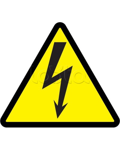 Самоклеящаяся этикетка: 85x85x85, символ Молния IEK (YPC30-MOLNI-3-096) в Махачкале Дополнительное оборудование для ОПС Pintop.ru