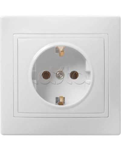 Розетка «Кварта» 2Р+Е, 1 модуль, без шторок, для скрытого монтажа IEK (ERK14-K01-16-DM) в Махачкале Аксессуары для кабель-канала Pintop.ru