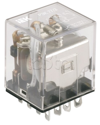 Реле промежуточное РЭК77/3 IEK RRP10-3-10-012D в Махачкале Аксессуары для кабель-канала Pintop.ru