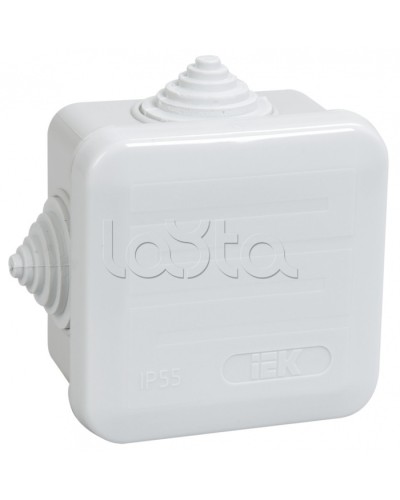 Коробка КМ41236 распаячная для о/п (RAL7035, 4 гермоввода, защелкивающаяся крышка) IEK UKOZ11-070-070-040-K41-44 в Махачкале Распределительные коробки Pintop.ru