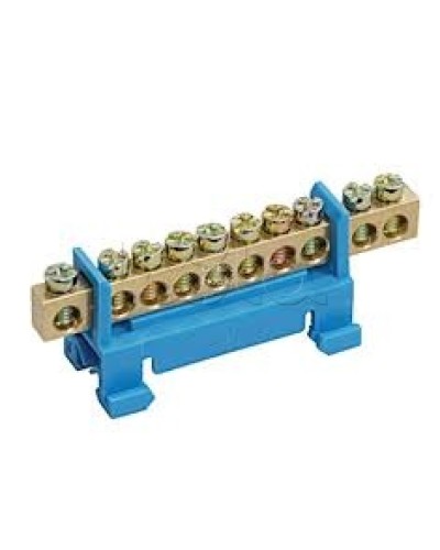 Шина PE земля с DIN-изолятором типа «Стойка» ШНИ-6х9-12-С-Ж IEK YNN10-69-12P-K05 в Махачкале Клеммные колодки Pintop.ru