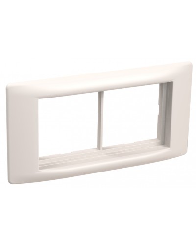 Рамка и суппорт для кабель-канала Праймер на 4 модуля, 60 мм белый IEK (CKK-40D-RSU4-060-K01) в Махачкале Распределительные коробки Pintop.ru